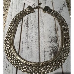 SILPADA KR GOOD AS GOLD NWT Brass Cleopatra Collar Woven Statement Necklace‎ Adj